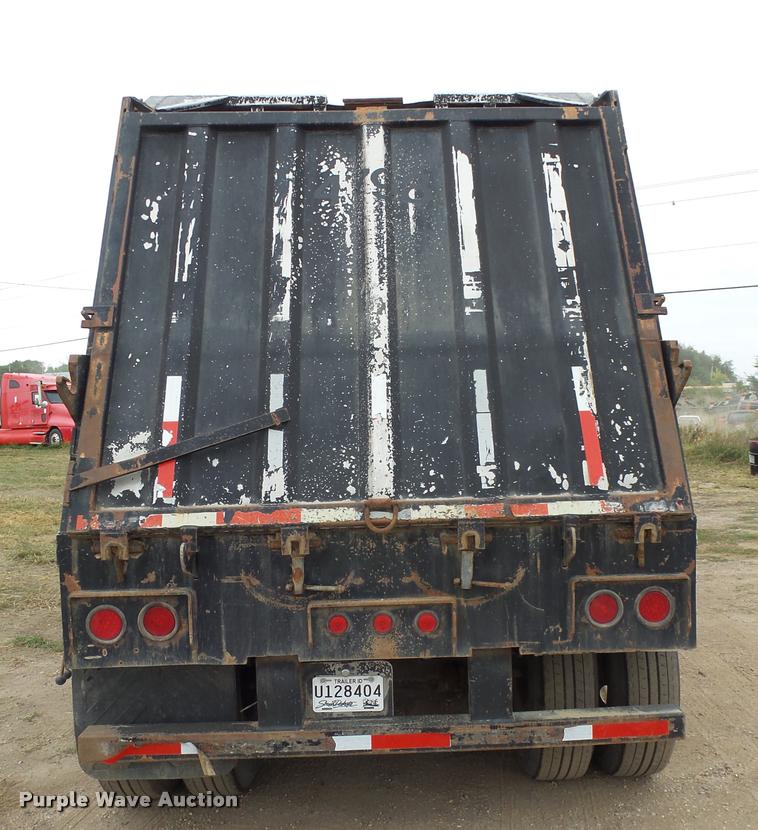 image for item AL9098 2002 shop built end dump trailer