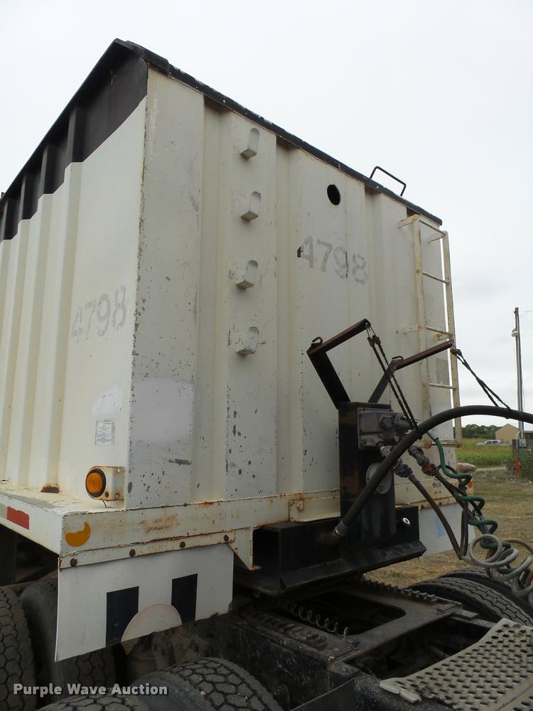 image for item AL9098 2002 shop built end dump trailer