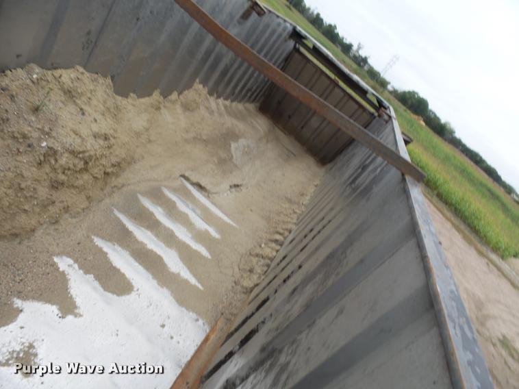 image for item AL9098 2002 shop built end dump trailer