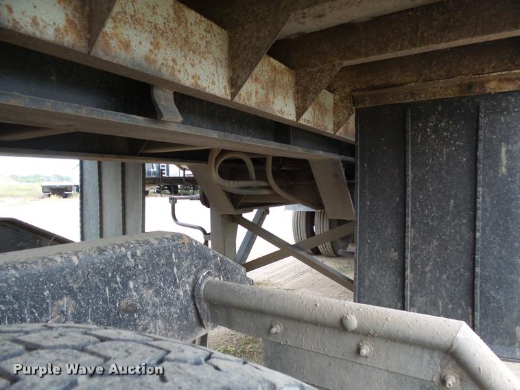 image for item AL9098 2002 shop built end dump trailer