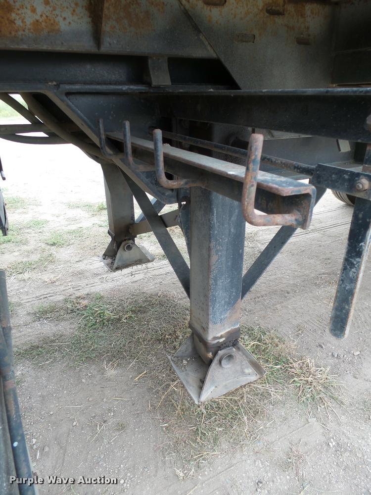 image for item AL9098 2002 shop built end dump trailer