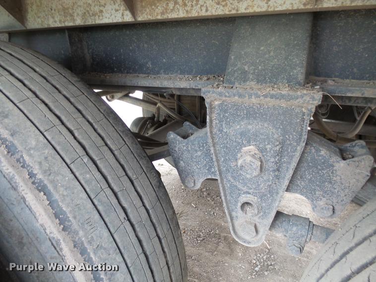 image for item AL9098 2002 shop built end dump trailer