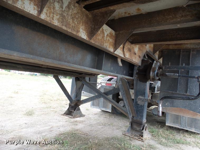 image for item AL9098 2002 shop built end dump trailer