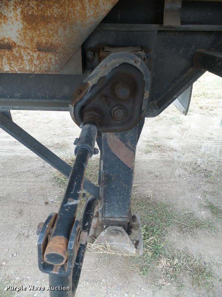 image for item AL9098 2002 shop built end dump trailer