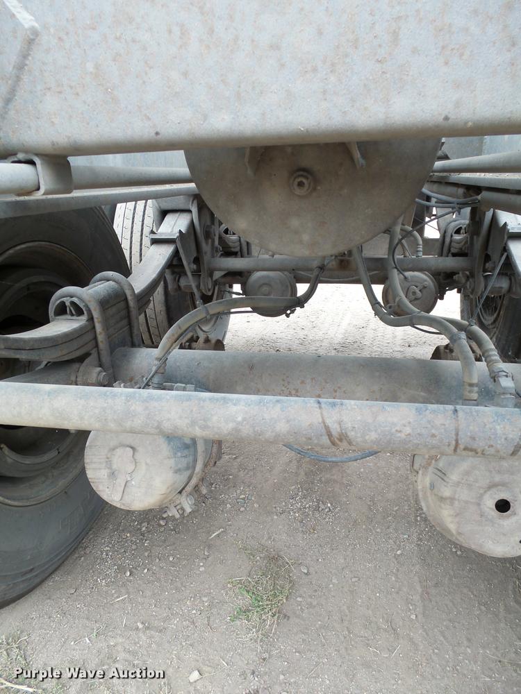 image for item AL9098 2002 shop built end dump trailer