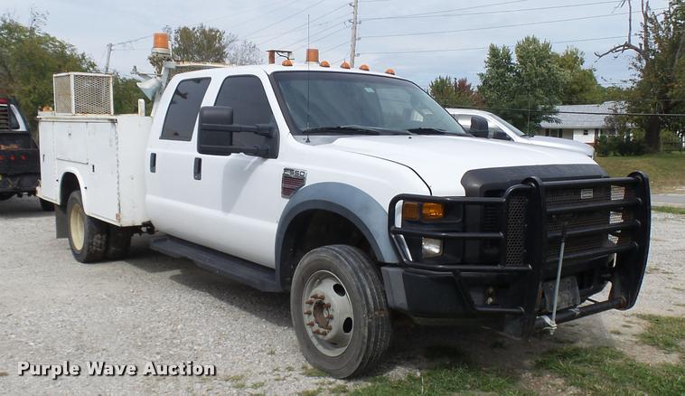 image for item AV9847 2008 Ford F550 Super Duty XL Crew Cab service truck