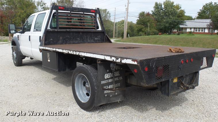 image for item AV9848 2008 Ford F550 Super Duty XL Crew Cab flatbed truck