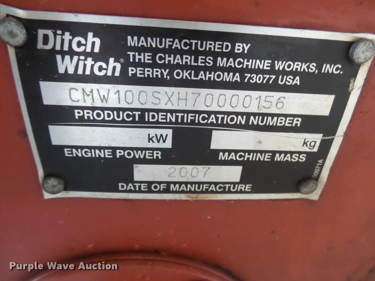 image for item BM9644 Ditch Witch 100SX vibratory plow
