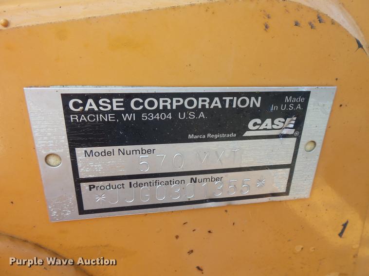 image for item BS9755 2004 Case 570 MXT landscape tractor