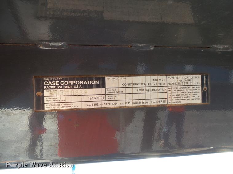 image for item BS9755 2004 Case 570 MXT landscape tractor