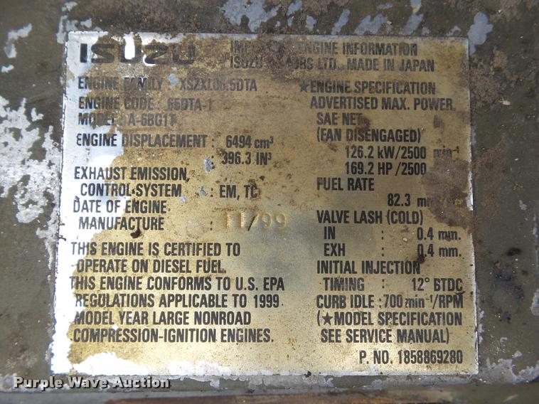 image for item BZ9860 2000 Link Belt 3400 Quantum excavator