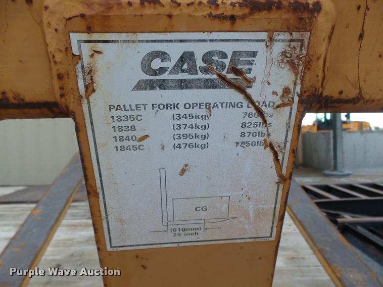 image for item CA9267 Case skid steer pallet forks