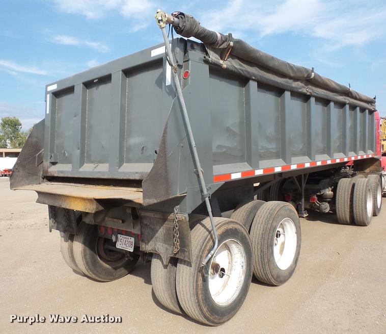 image for item DA3966 1997 Hilbilt end dump trailer