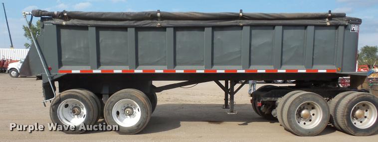 image for item DA3966 1997 Hilbilt end dump trailer