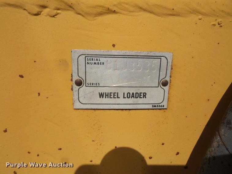 image for item DA3968 1971 Caterpillar 950 wheel loader