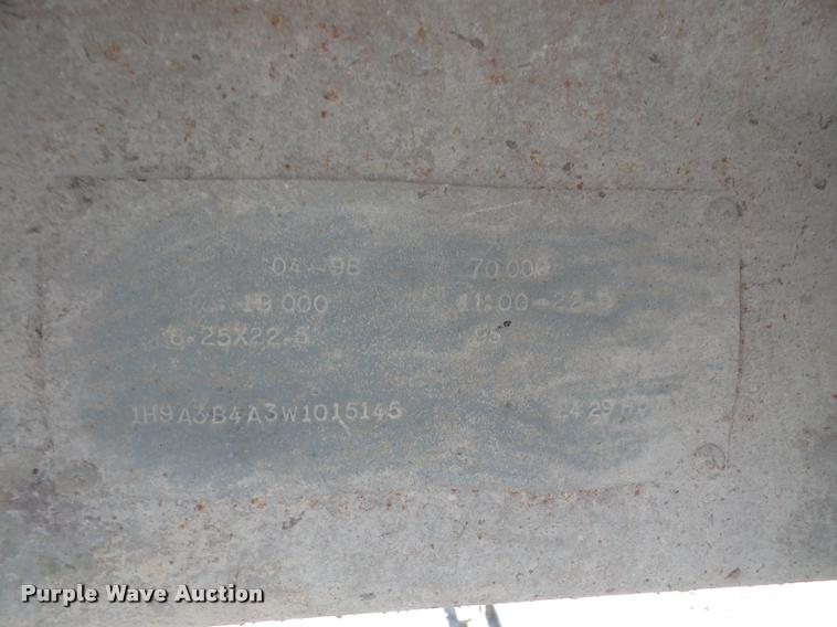 image for item DA3975 1998 Hilbilt end dump trailer