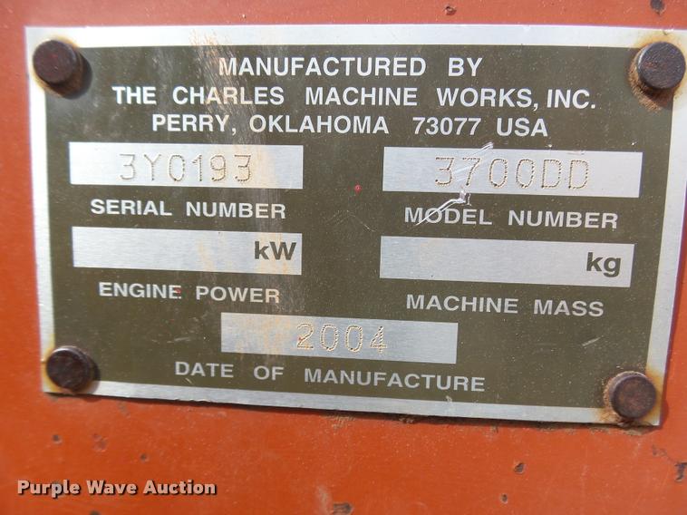 image for item DA4656 2004 Ditch Witch 3700 trencher