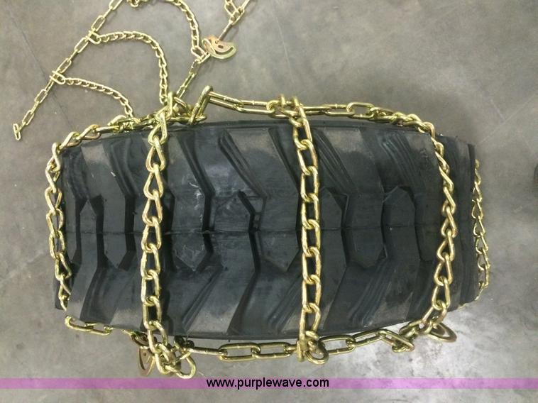 image for item F1231 (4) Case 12x16.5 hardened skid steer tire chains
