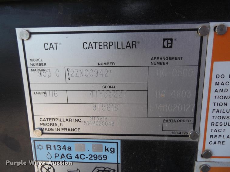 image for item F1265 1997 Caterpillar 953C track loader