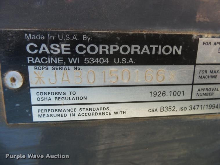 image for item K1087 1997 Case 580 Super L backhoe