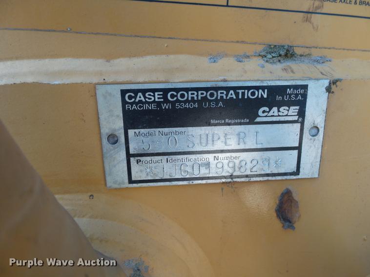 image for item K1087 1997 Case 580 Super L backhoe