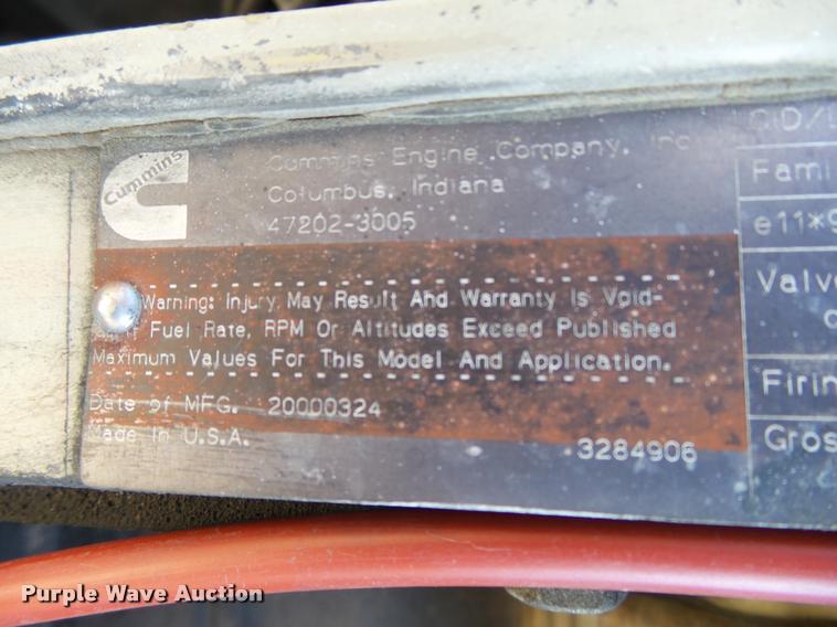 image for item K1093 2000 Freightliner FL80 pressure digger truck