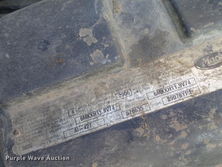 image for item K1477 2007 Mack CV713 dump truck