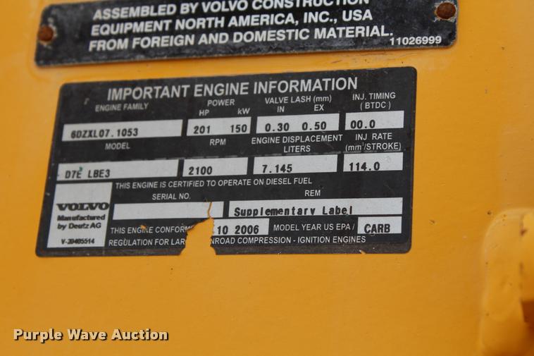 image for item K1949 2006 Volvo L110E wheel loader