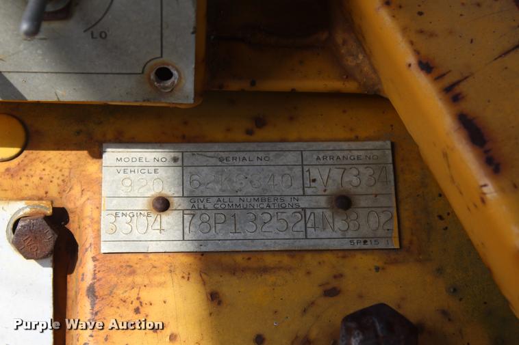 image for item K1965 1974 Caterpillar 920 wheel loader