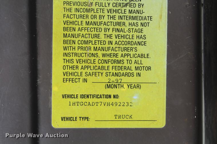 image for item K1969 1997 International 2554 dump truck