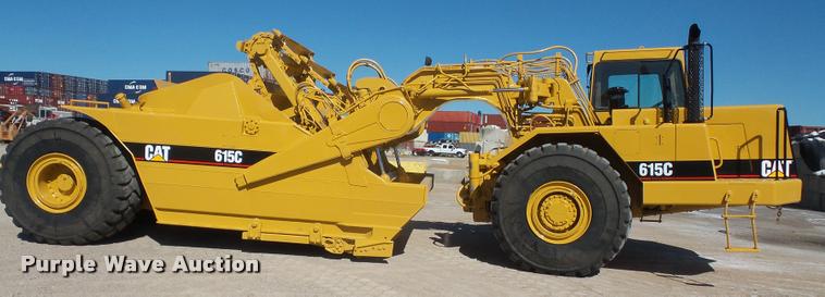 image for item K3729 2003 Caterpillar 615C Series II elevating scraper