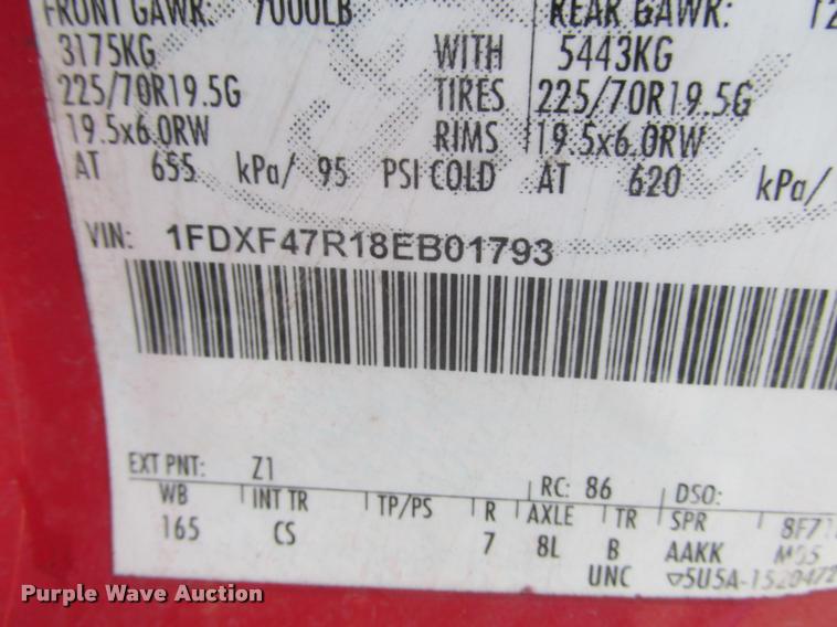 image for item K4226 2008 Ford F450 Super Duty XL dump truck