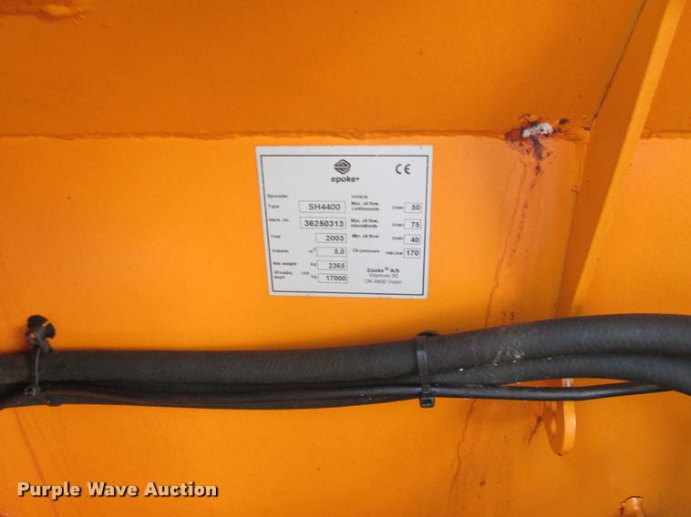image for item K4231 2003 Epoke SH4400 spreader