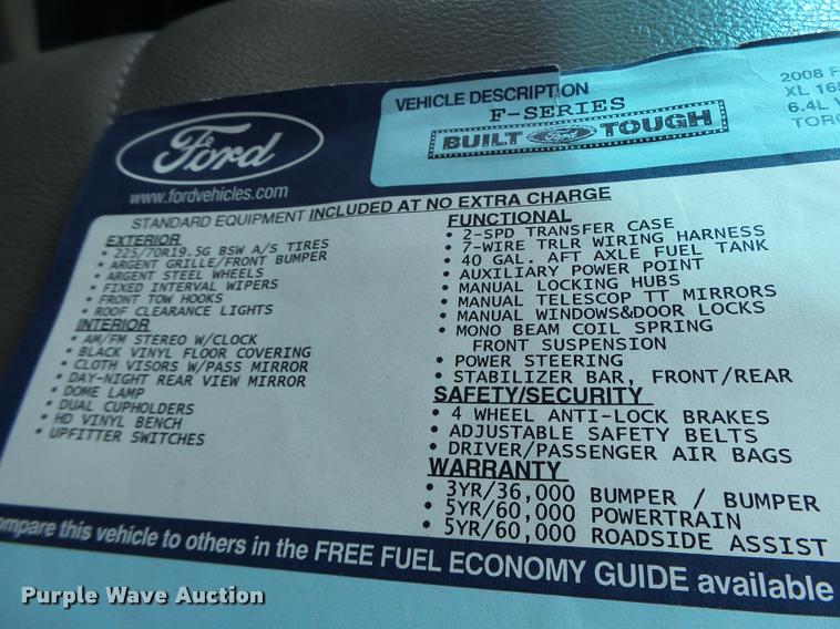 image for item K5690 2008 Ford F550 dump truck