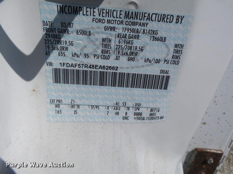 image for item K5690 2008 Ford F550 dump truck