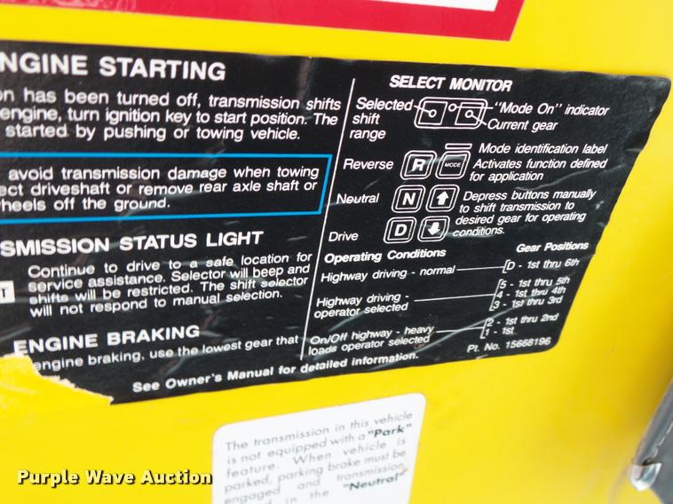 image for item K5691 1999 Chevrolet 8500 crane/bucket truck