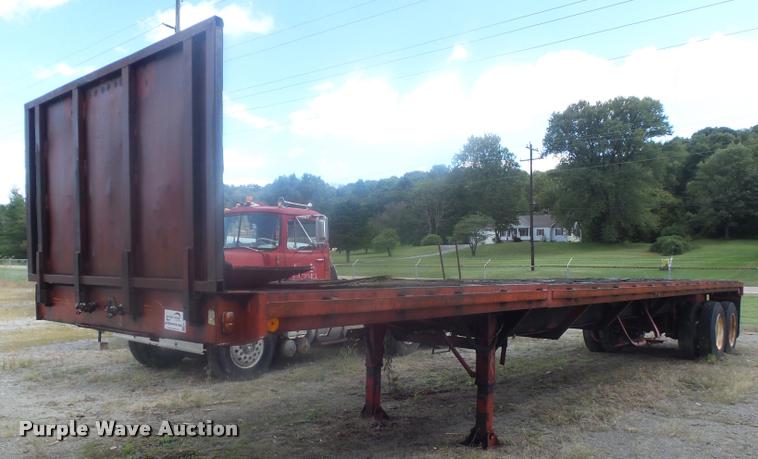 image for item K7719 1973 Fruehauf FB29-F2-40 extendable flatbed trailer