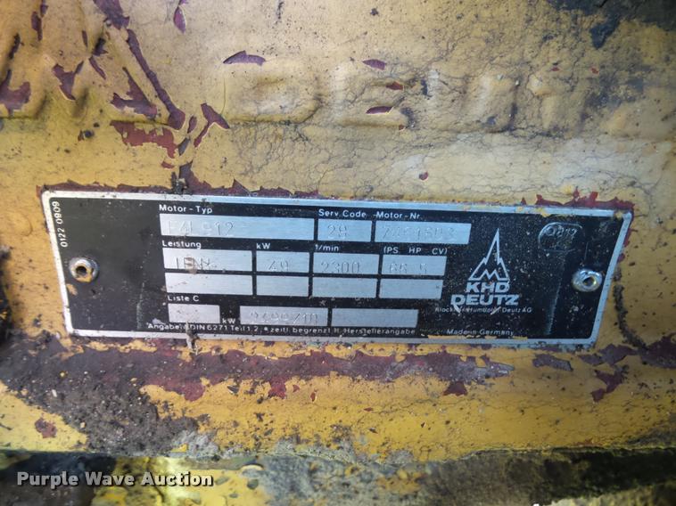 image for item K8168 Bomag BW172PDB single drum roller