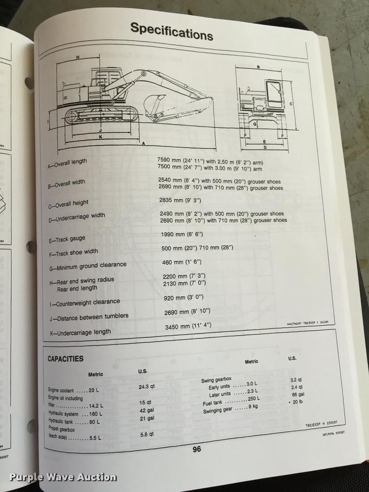 image for item L3257 1985 John Deere 490 excavator
