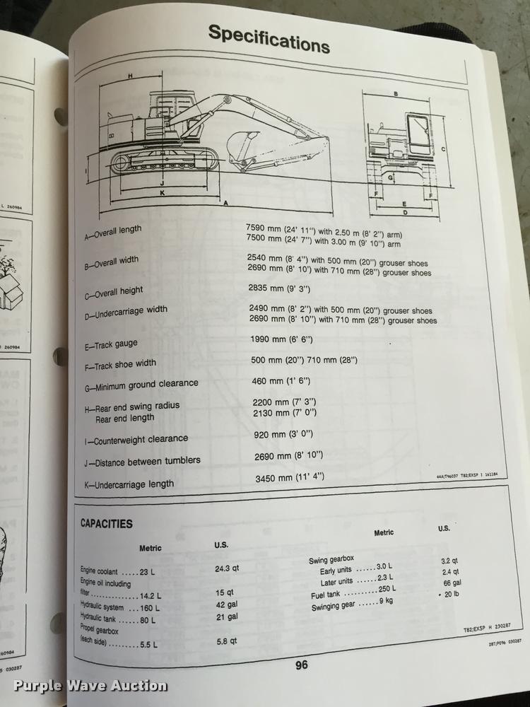 image for item L3257 1985 John Deere 490 excavator