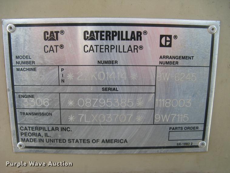 image for item L3892 1996 Caterpillar 140H VHP motor grader