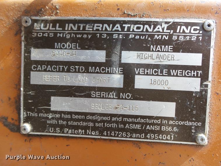 image for item L4068 Lull 644D-34 Highlander telehandler