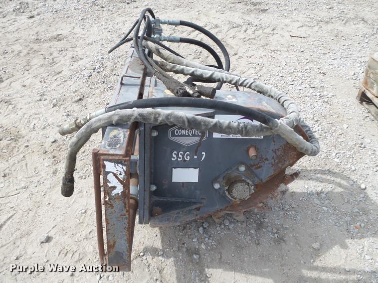image for item L4069 2002 Coneqtec SSG-7 skid steer asphalt slot cutter
