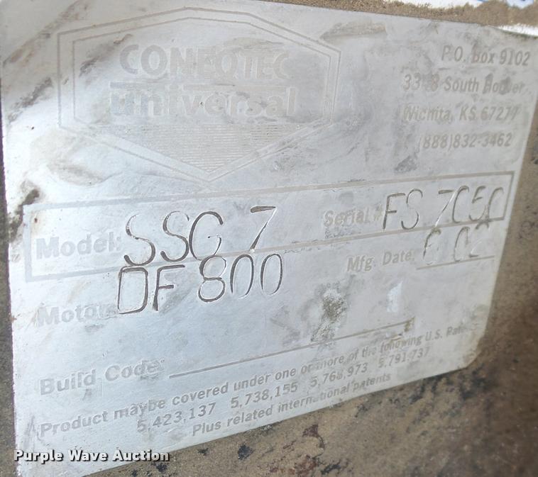 image for item L4069 2002 Coneqtec SSG-7 skid steer asphalt slot cutter