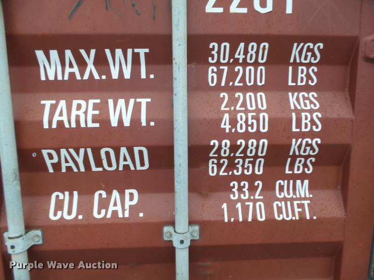 image for item L4085 2002 TEX container