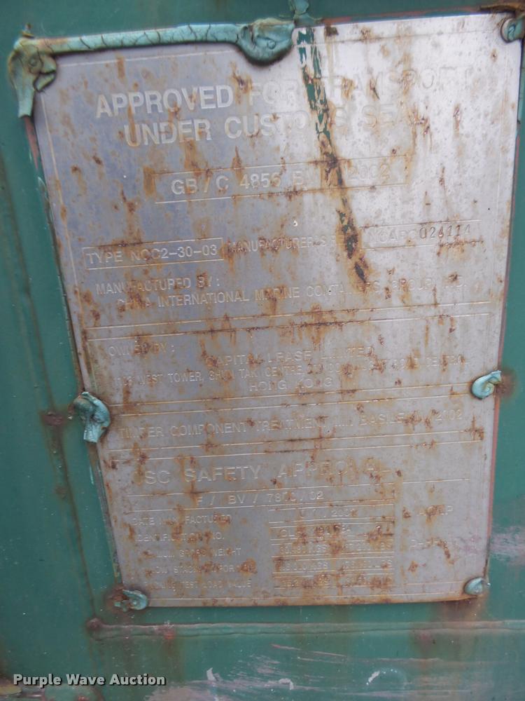 image for item L4086 2002 Capital container