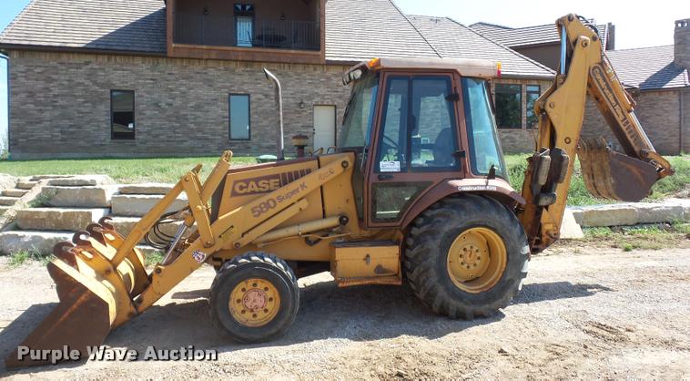 image for item L4251 1992 Case 580 Super K backhoe