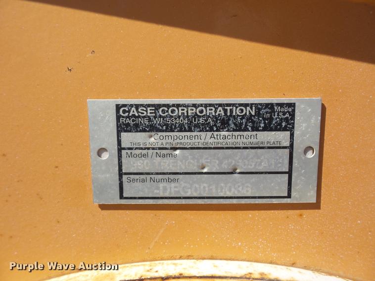 image for item L4258 Case 960 trencher