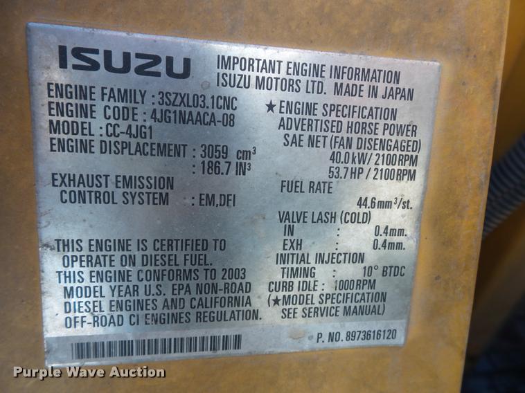 image for item L4259 John Deere 80C compact excavator