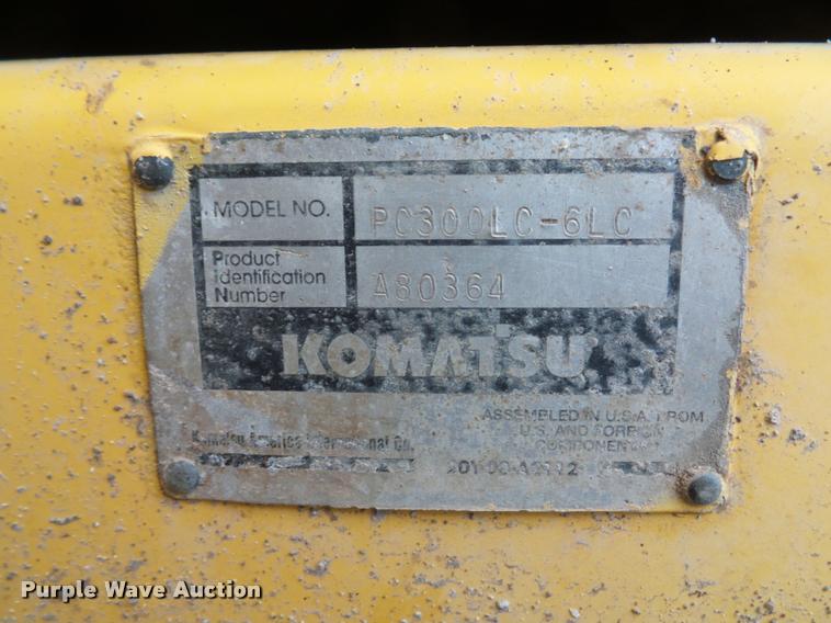image for item L4337 1997 Komatsu PC300LC-6LC excavator
